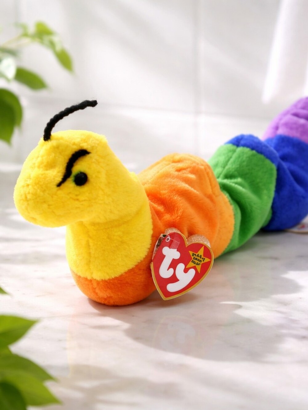 Vintage "Inch" the Worm Ty Beanie Babies Collectable #4044 w/ Manufacturers Tags